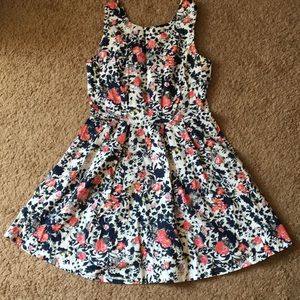 Cotton floral A line dress- last call!